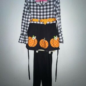 Rare Editions Black and Orange Fall/Halloween Outfit